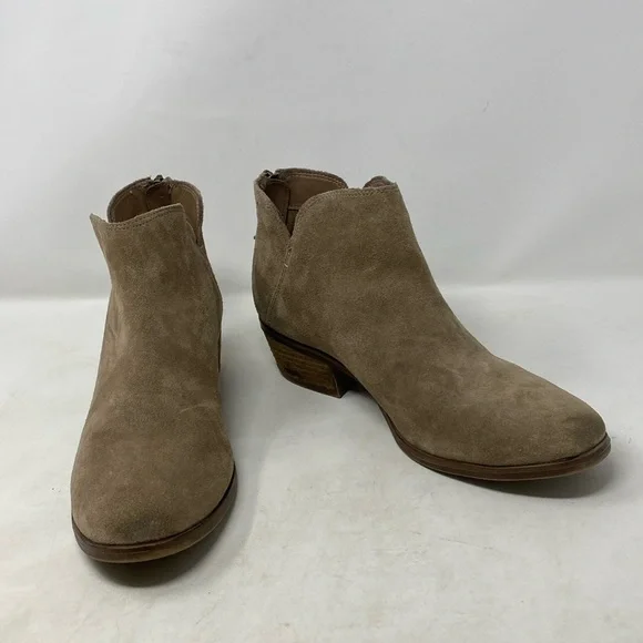 Michael by Michael Shannon Nadya Notch Suede Zippered Ankle Boots - Picture 2 of 8